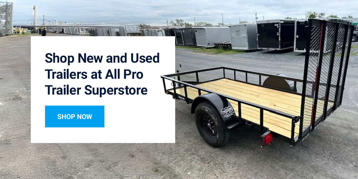 A selection of new and used trailers for sale at Trailer Superstore