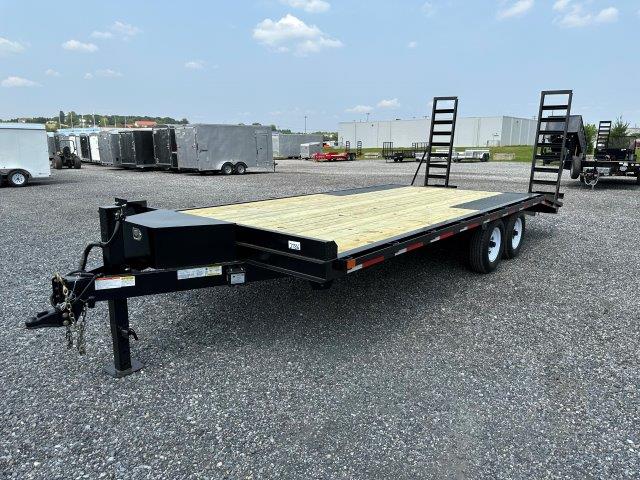 Premier 8 x 20 Deckover Equipment Trailer With Ladder Ramps