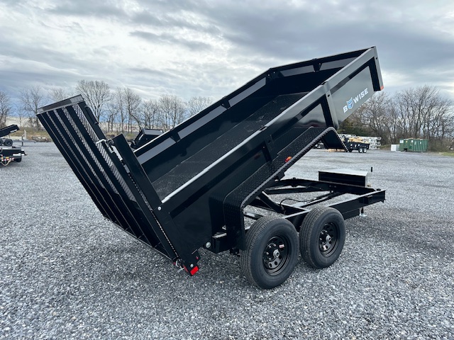 BWise 6 x 12 Dump Trailer - Landscape Ramp