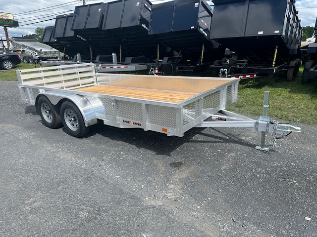 Sport Haven 7×14 Aluminum Utility Trailer - Dual Axle