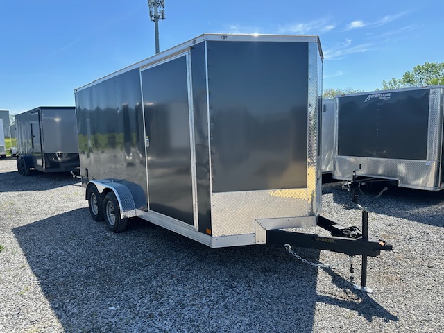 Covered Wagon 7 x 16 Enclosed Cargo Trailer - Barn Doors