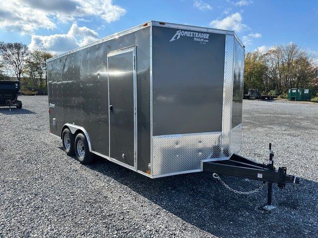 Homesteader 8.5 X 16 V-nose Enclosed Car Hauler With 10k Gvw