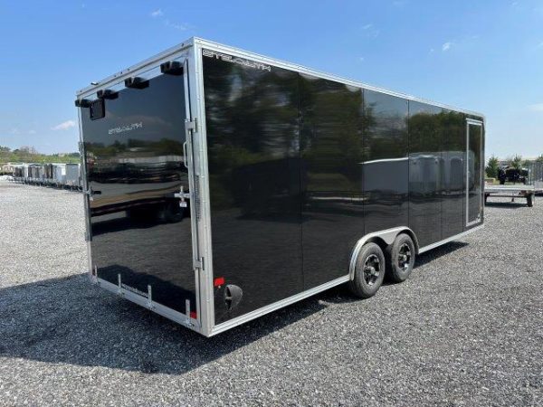 Cargo Pro 8.5x24 Enclosed Aluminum Car Trailer - Escape Door