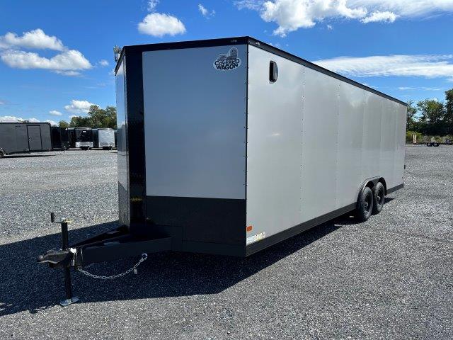 Covered Wagon 8.5 x 24 Enclosed Car Trailer - Black Trim