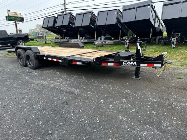 CAM Superline 7 x 21 Heavy Duty Split-Tilt Trailer - Wide Deck