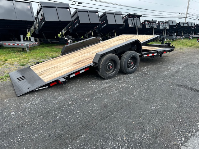 CAM Superline 7 x 21 Heavy Duty Split-Tilt Trailer - Wide Deck