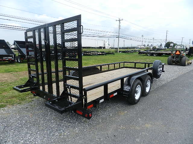 Big Tex 6.9 x 18 Landscape Utility Trailer - Split Ramp Gate