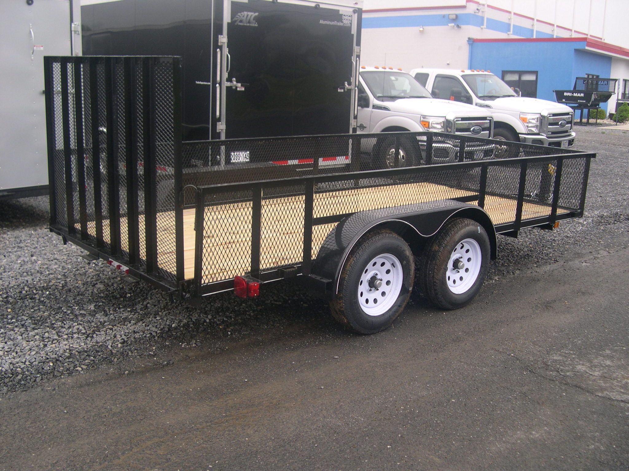 Carry-On 6.4 x 14 Landscape or Utility Trailer - 2' High Mesh Sides!