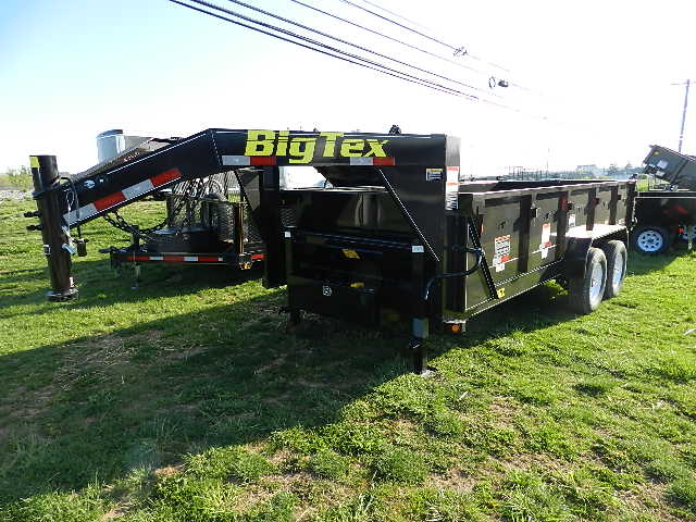 Big Tex 7 X 16 Gooseneck Dump Trailer Combo Gate And Ramps