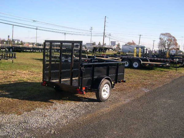 Big Tex 5x8 Landscape Utility Trailer 2 Solid Sides