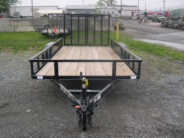 Carry-On 6.4 x 16 Landscape Utility Trailer - Rear Ramp Gate