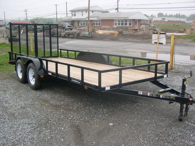 Carry-On 6.4 x 16 Landscape Utility Trailer - Rear Ramp Gate