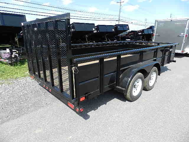 Big Tex 7 x 16 Utility Trailer - 2' Solid Steel Sides