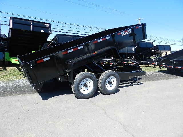 Premier 7 x 14 Low Profile Dump Trailer - Combo Gate & Ramps