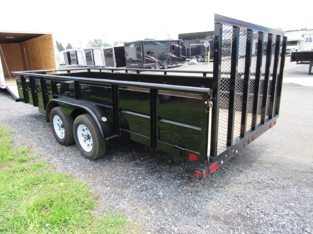 Big Tex 7 X 18 Landscape Utility Trailer - 2' Solid Steel Sides