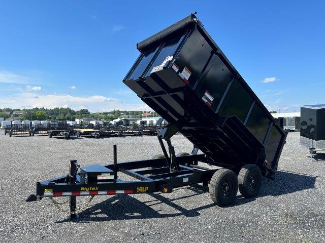 Big Tex 7x14 Low Profile Dump Trailer | 4' Steel Sides