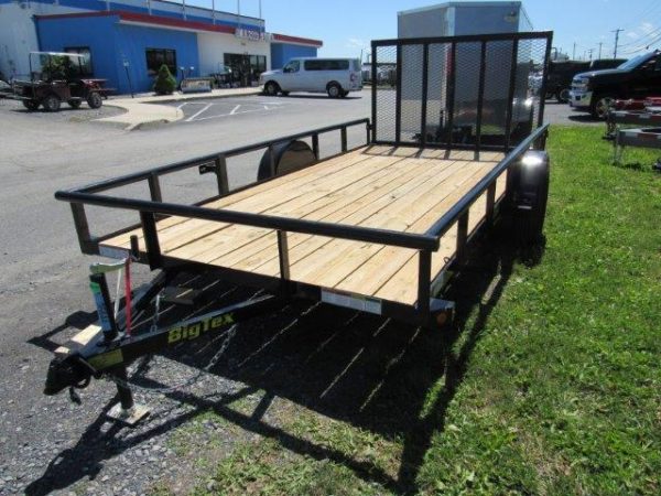 Big Tex 7 x 14 Landscape Utility Trailer - Rear Ramp Gate