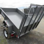 BWise 5 x 8 Single Axle Dump Trailer - Landscape Gate