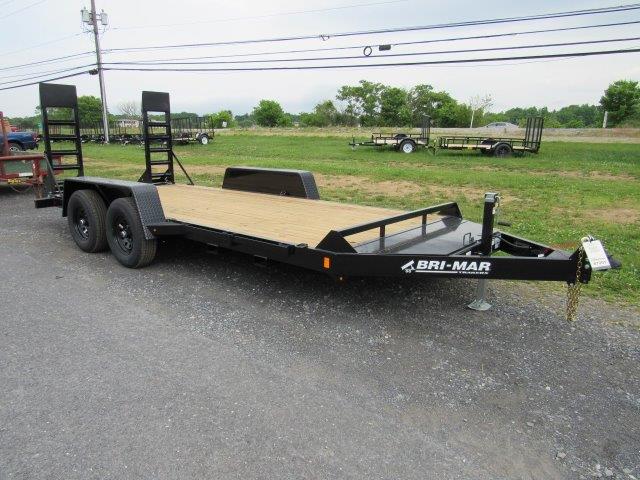 BWise 7 x 16 Low Profile Equipment Trailer - Ladder Ramps