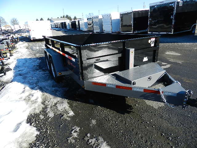 B Wise 7 x 12 Dump Trailer | Low Profile With Ramps | All Pro