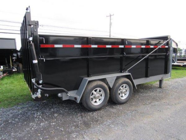 B Wise 7 X 16 Heavy Duty Gooseneck Ultimate Dump Trailer