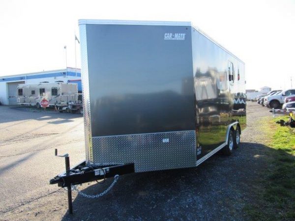 CarMate 8.5 x 16 Enclosed V-Nose Cargo Trailer- A/C Unit