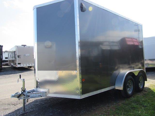 Cargo Pro 7 x 12 V-Nose Aluminum Enclosed Cargo Trailer - Ramp Door