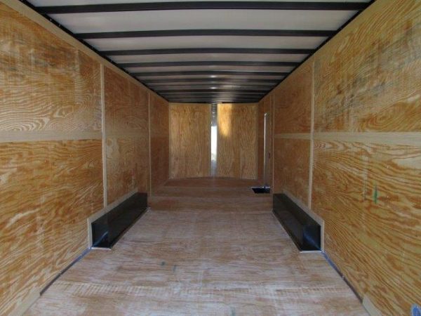 Homesteader 8.5 x 24 Enclosed V-Nose Car Trailer - Added Height