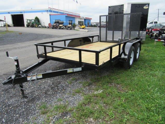 Premier 6.4 x 12 Landscape Utility Trailer - Rear Ramp Gate