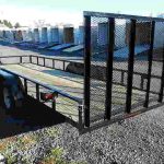 Premier 6.4 x 20 Landscape Utility Trailer - Rear Ramp Gate