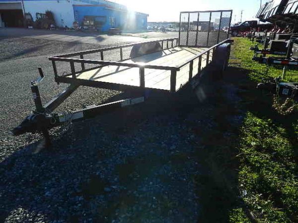 Premier 6.4 x 20 Landscape Utility Trailer - Rear Ramp Gate