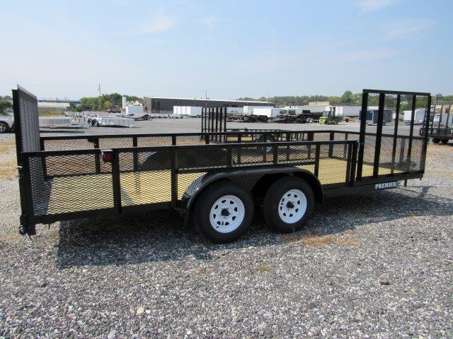 Premier 7 x 18 Landscape Utility Trailer - Mesh Sides & ATV Gate