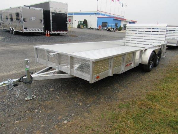 Sport Haven 7×18 Aluminum Landscape Trailer - Heavy Duty Ramp