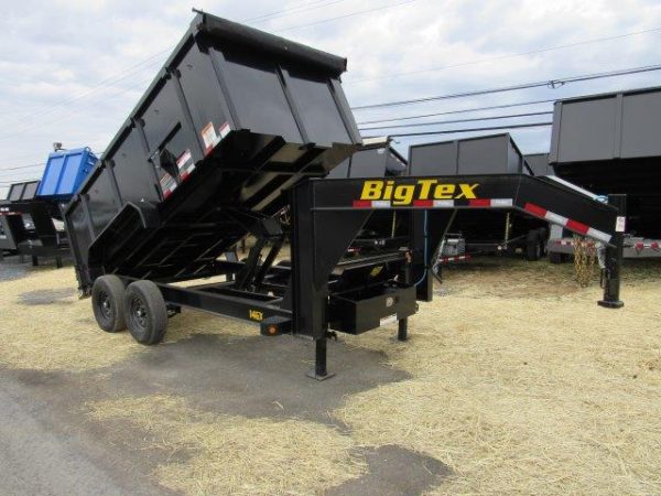 Big Tex 7 X 14 Gooseneck Dump Trailer - Solid High Sides