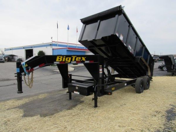 Big Tex 7 X 16 Gooseneck Dump Trailer - Solid High Sides