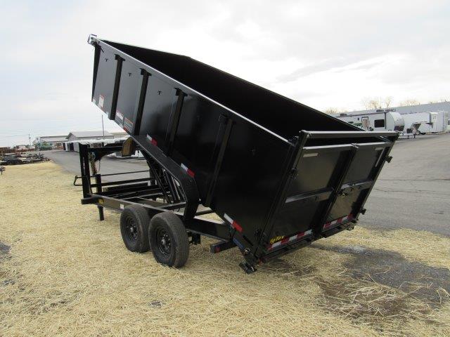 Big Tex 7 x 16 Gooseneck Dump Trailer - Solid High Sides