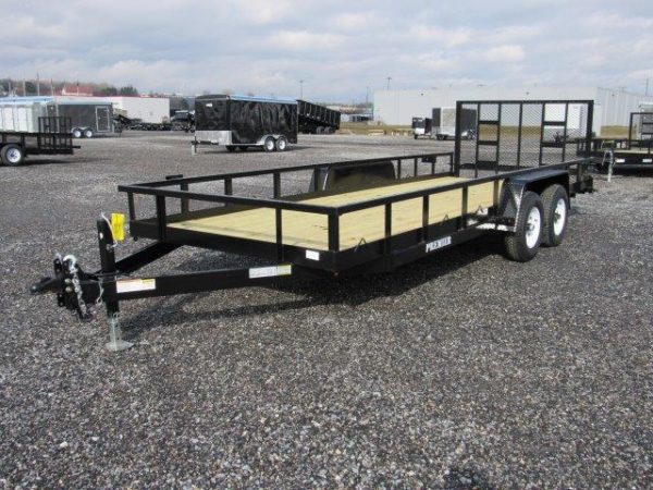 Premier 7 x 20 Landscape Utility Trailer - Rear Ramp Gate