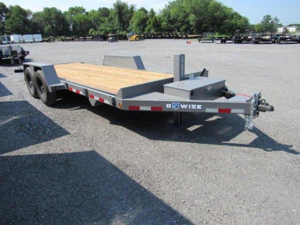 B Wise 7x20 Low Profile Full Tilt Equipment Trailer