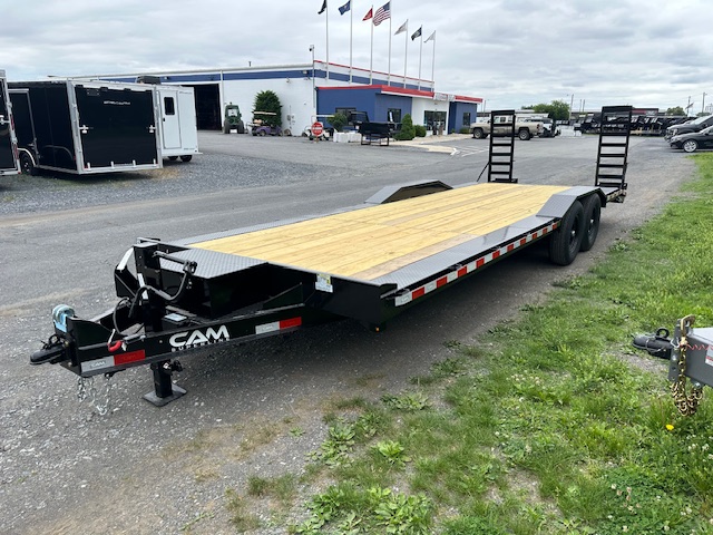 CAM Superline 8 x 24 Full Width Equipment Trailer - Ladder Ramps