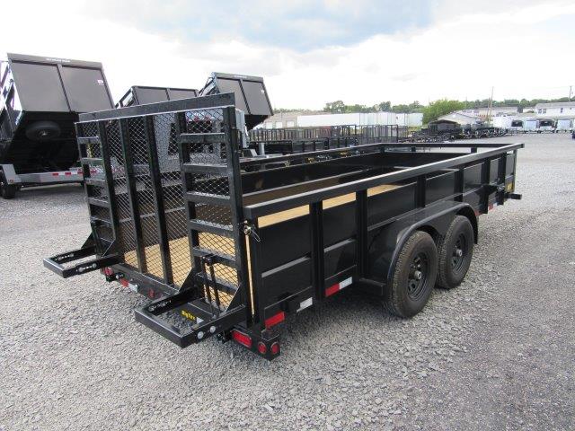 Big Tex 7 x 16 Landscape Utility Trailer - Solid Steel Sides