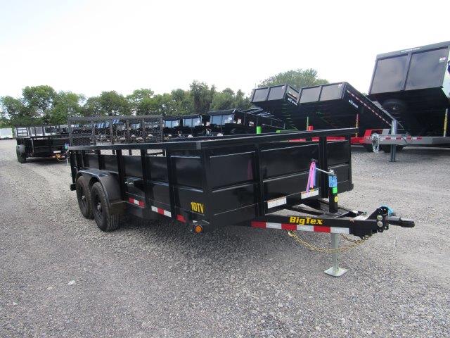 Big Tex 7 x 16 Landscape Utility Trailer - Solid Steel Sides