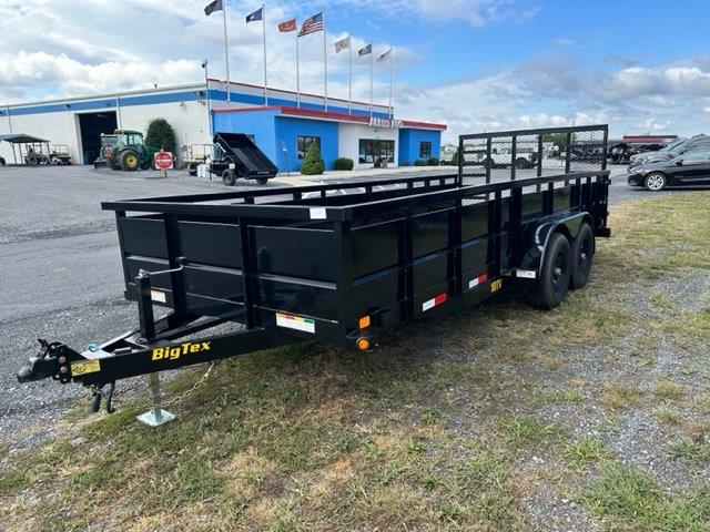 Big Tex 7 X 18 Landscape Utility Trailer Solid Steel Sides