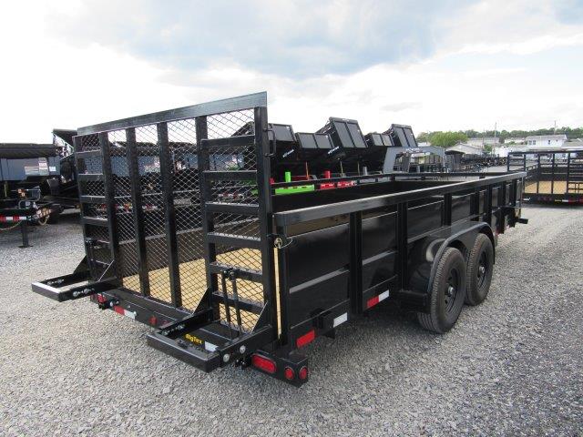 Big Tex 7 x 18 Landscape Utility Trailer - Solid Steel Sides