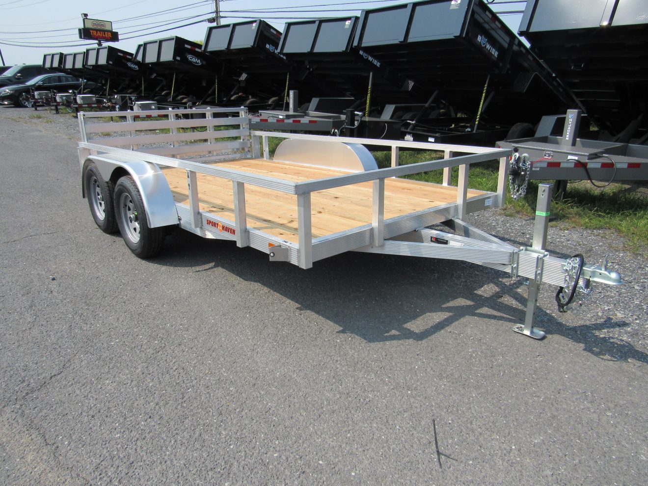 Sport Haven 7×12 Aluminum Utility Trailer - Tandem Axle