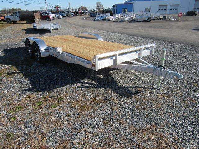 Sport Haven 7×18 Aluminum Car Trailer - Wood Deck