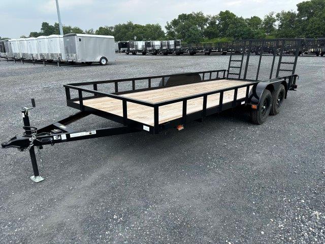 Carry-On 7 x 18 Landscape Utility Trailer - Rear Ramp Gate