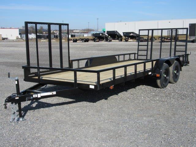 Carry-On 7 x 18 Landscape Utility Trailer - Side ATV Ramp