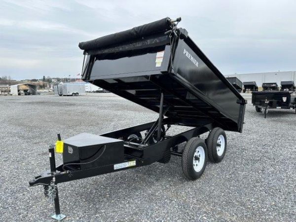 Premier 6 x 10 Deckover Dump Trailer - Spreader Gate