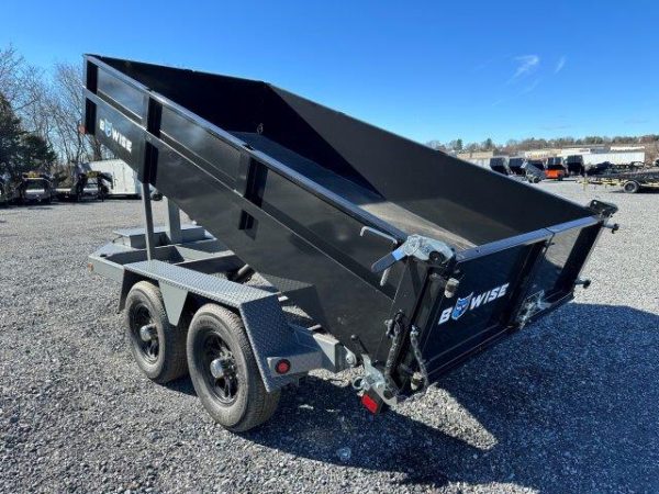 BWise 6 X 12 Low Profile Dump Trailer - Aluminum Wheels