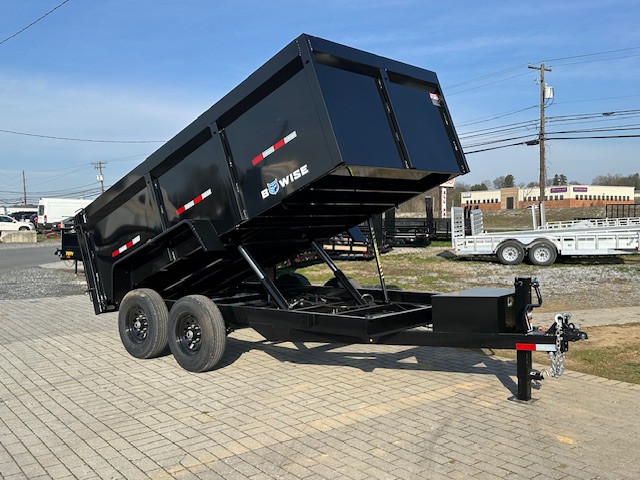 BWise 7 x 14 High Side Dump Trailer - Barn Doors